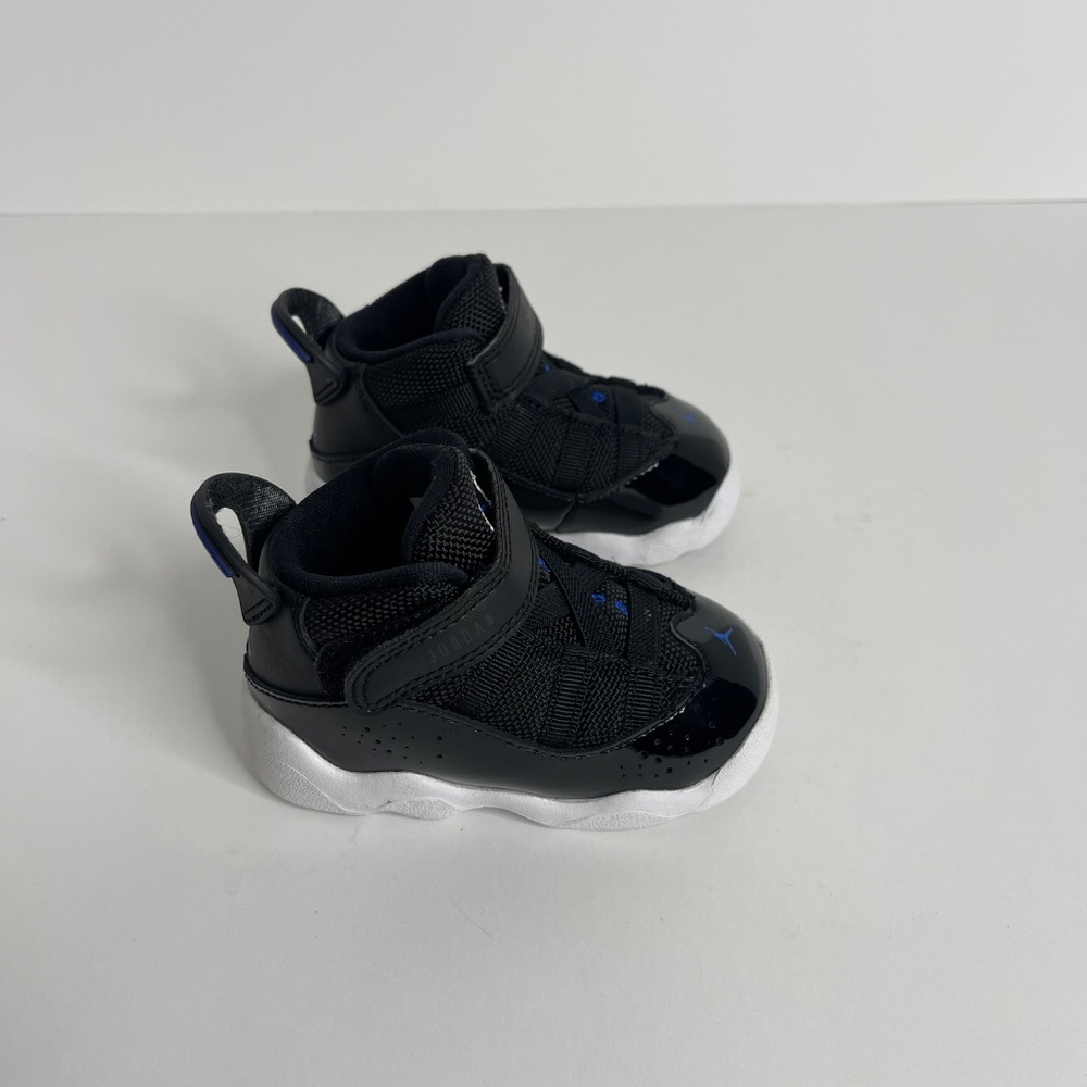 Nike Air Jordan 6 Rings Space Jam Black 323420-016 Toddler Size 4C